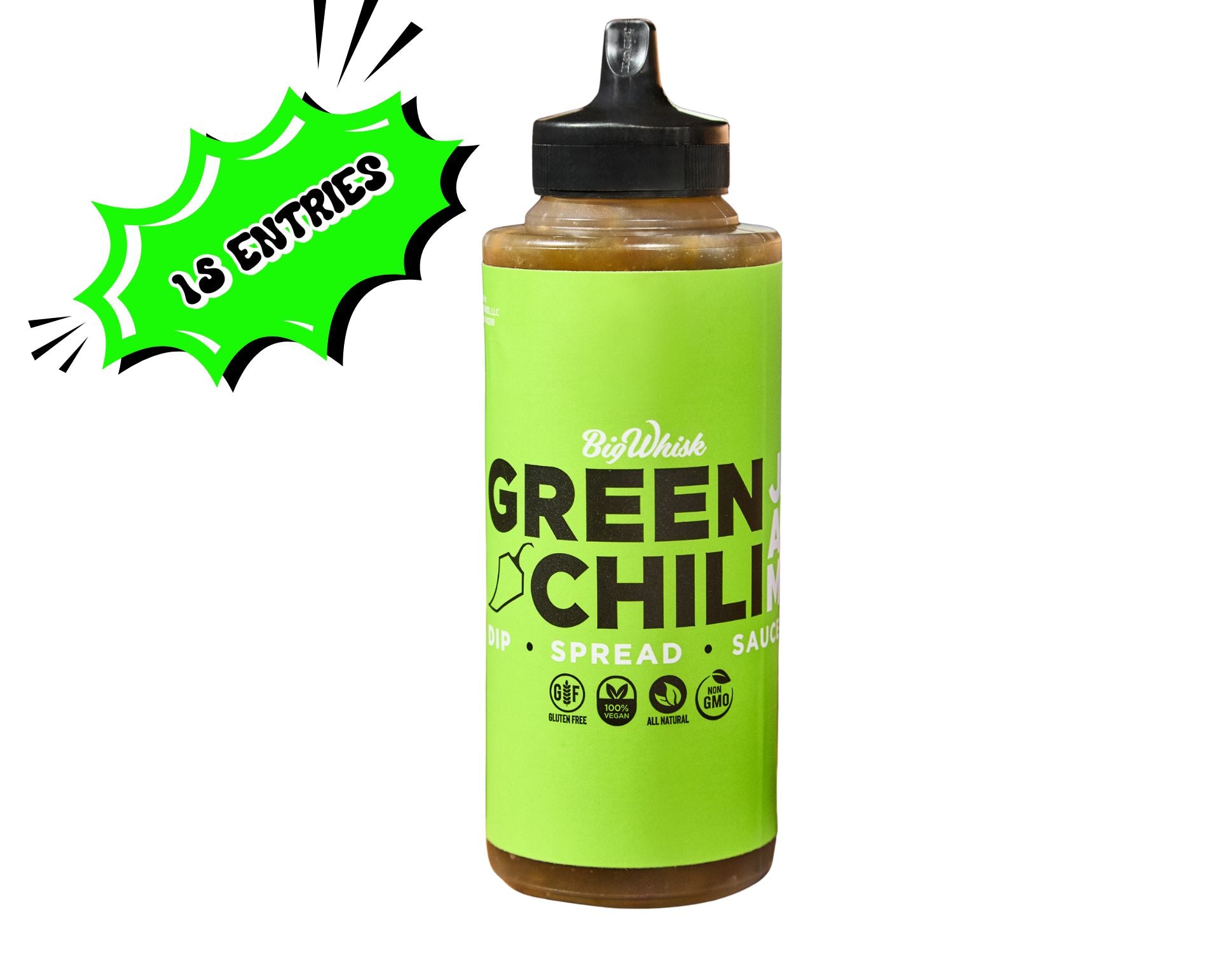 Green Chili Jam Squeeze Bottle