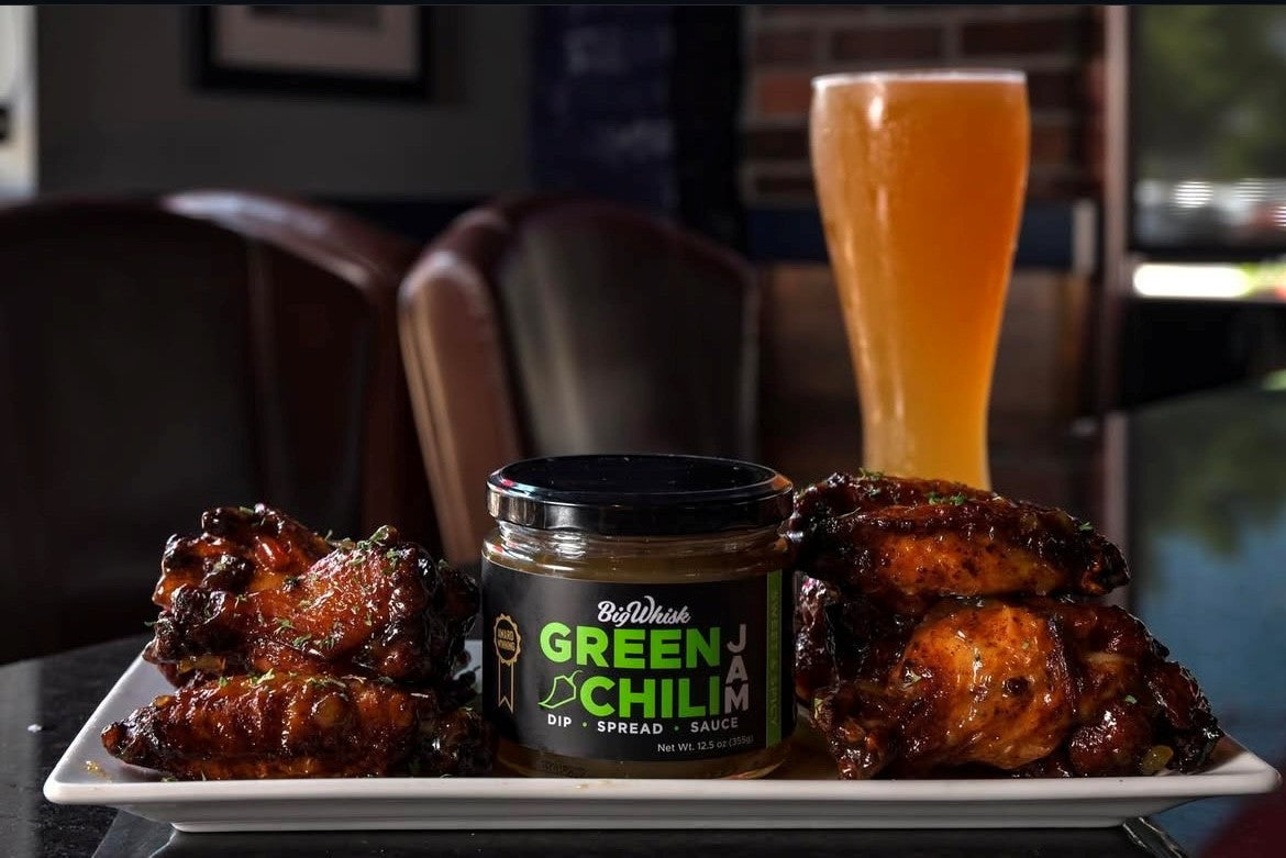 Green Chili Jam Wings