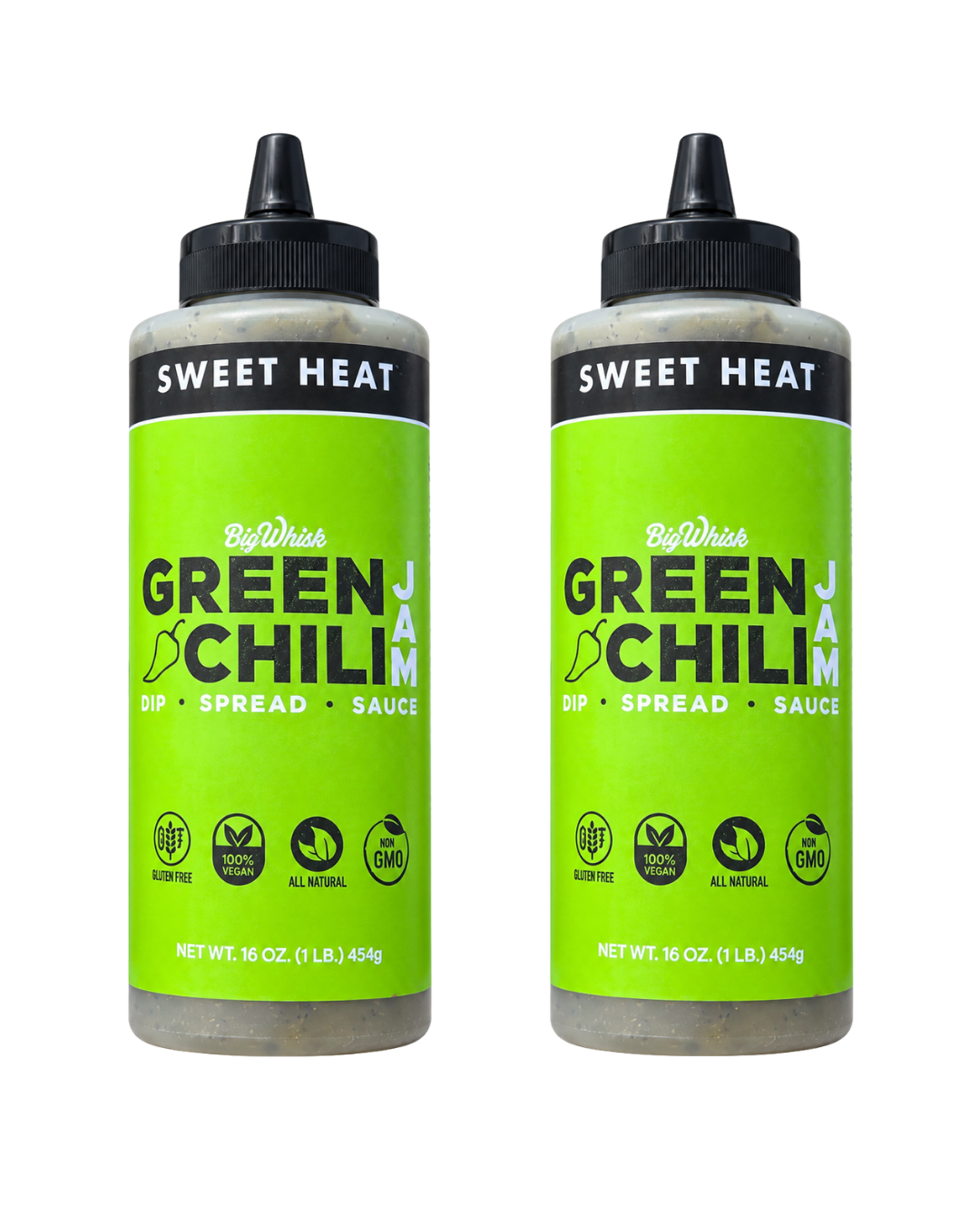 Green Chili Jam Squeeze Bottle 2-Pack Green Chili Jam