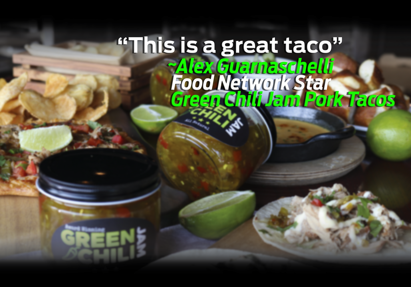 Our all-natural, gluten-free, vegan Green Chili Jam can be used for a variety of dishes. Put it on pizza, use it as a dip, glaze, or sauce. And did we mention tacos? It's the perfect addition to any kind of taco you can imagine!
